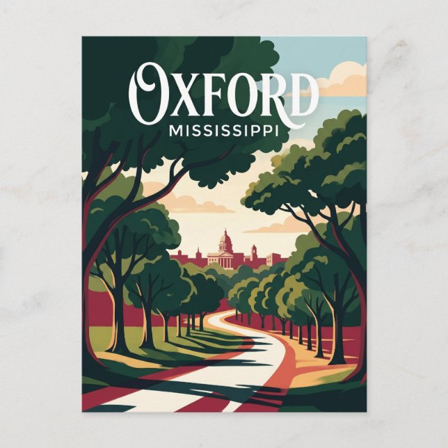 Oxford Mississippi Postcard (Front)