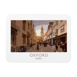Oxford Railway Poster Magnet