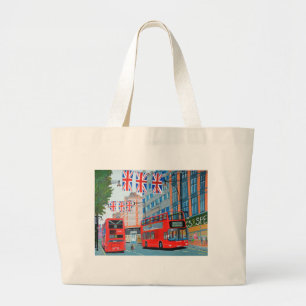 Oxford Street- Queen's Diamond  Jubilee Large Tote Bag