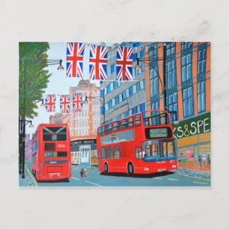 Oxford Street- Queen's Diamond Jubilee Postcard