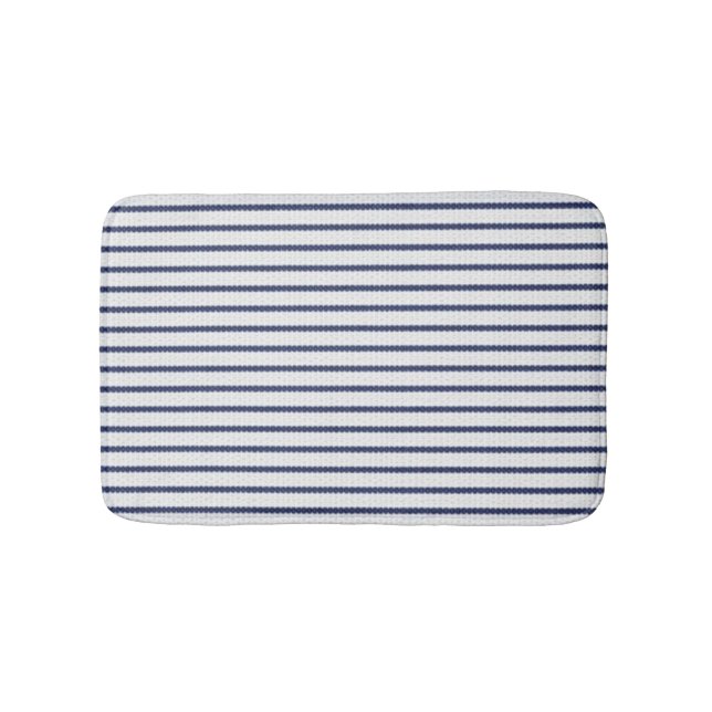 Oxford Stripe Bath Mat (Front)