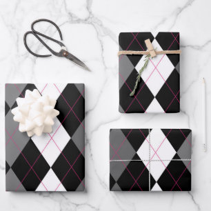 Oxford Tales A Deux Argyle Wrapping Paper Sheet