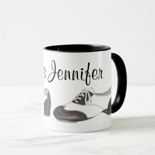 Oxford Tap Shoe Dance Teacher Personalised Tapper Mug