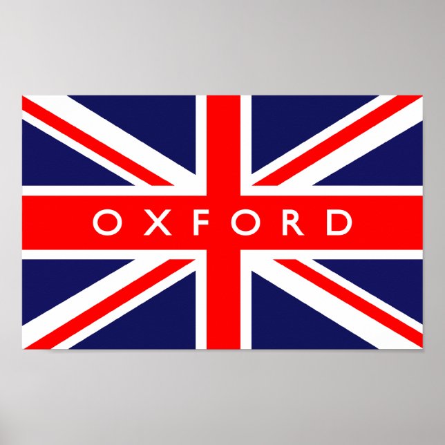 Oxford UK Flag Poster (Front)