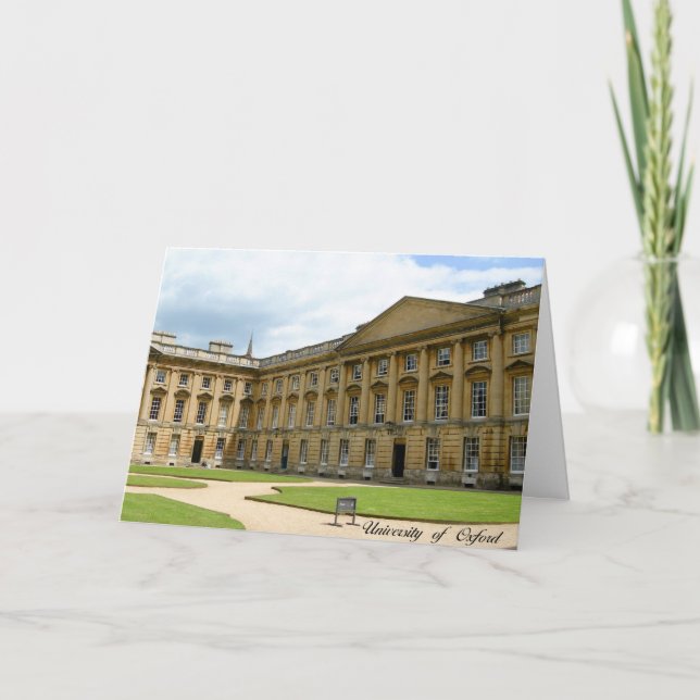 Oxford University greeting catd Card (Front)