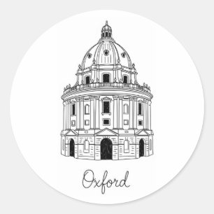 Oxford University Radcliffe Camera England Travel Classic Round Sticker