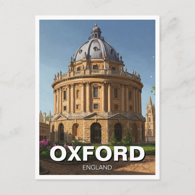 Oxford University Radcliffe Camera England Travel Postcard (Front)