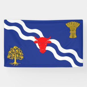 Oxfordshire flag oxford england province symbol banner
