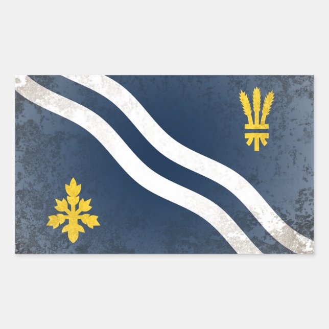 Oxfordshire Rectangular Sticker (Front)