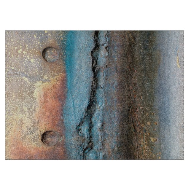 Oxidised Metal Cutting Board (Front)