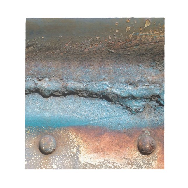 Oxidised Metal Notepad (Front)