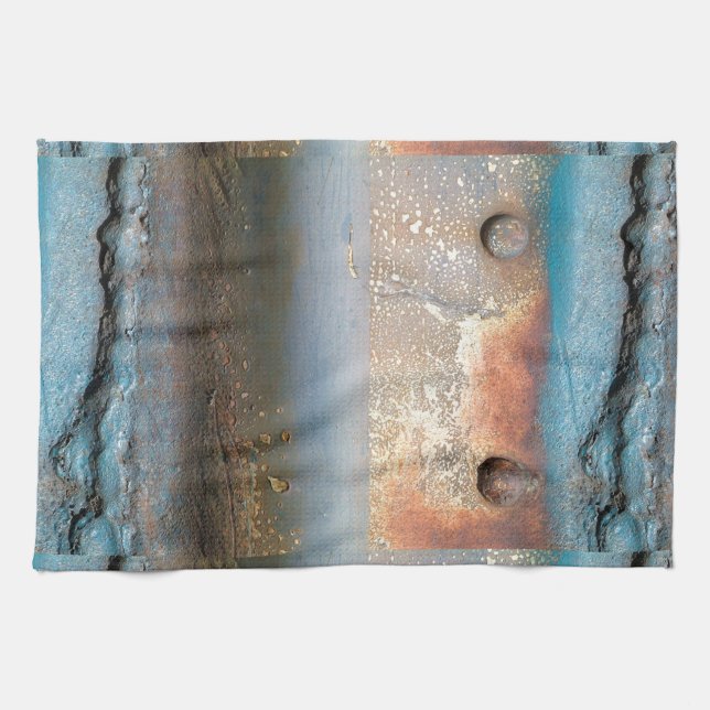 Oxidised Metal Tea Towel (Horizontal)