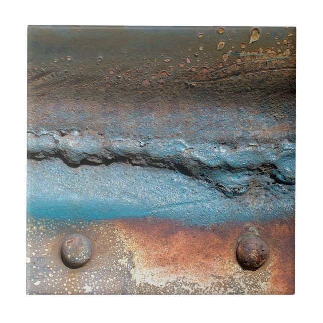 Oxidised Metal Tile (Front)