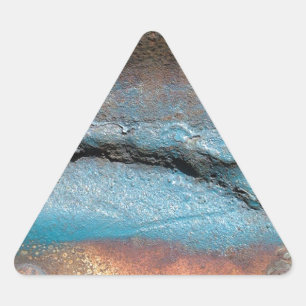 Oxidised Metal Triangle Sticker