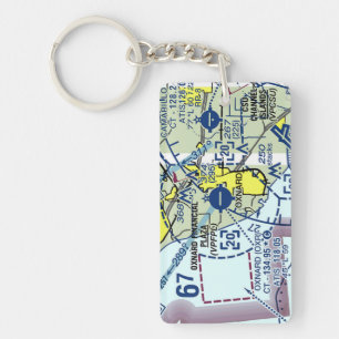 Oxnard Airport chart / taxi diagram Key Ring