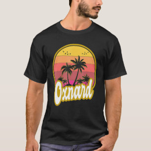Oxnard California Beach Retro Sunset T-Shirt
