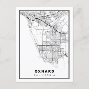 Oxnard Map Postcard