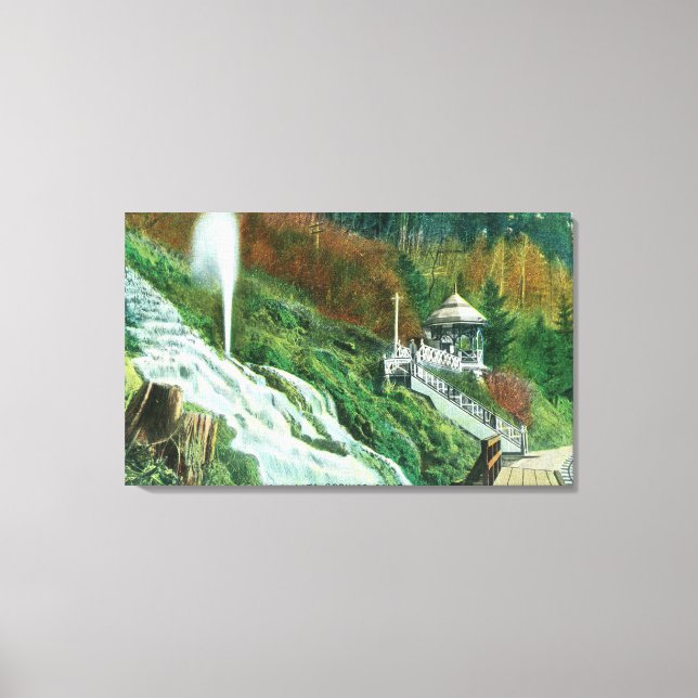 Oxone Falls and Spring ViewShasta Springs, CA Canvas Print (Front)