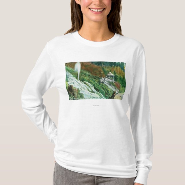 Oxone Falls and Spring ViewShasta Springs, CA T-Shirt (Front)