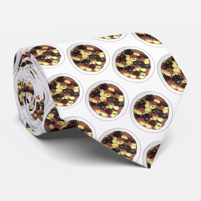 Oxtail and Broad Beans Stew Jamaican Food Tie (Rolled)