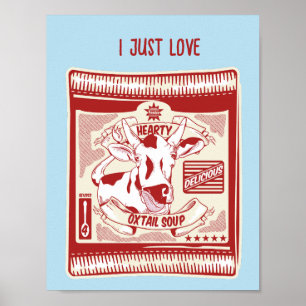 Oxtail soup pop art poster