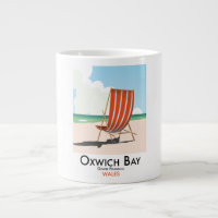 Oxwich Bay Gower Peninsula vintage travel poster.