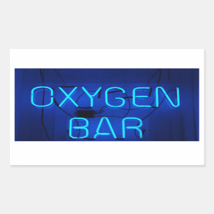 Oxygen Bar Rectangular Sticker