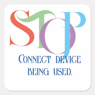 Oxygen concentrator and tank label Square Stickers