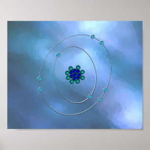 Oxygen Molecule Poster