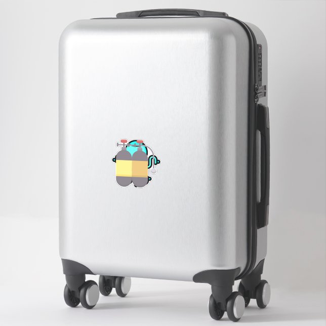 Oxygen tank - scuba tank (Suitcase)