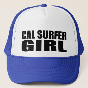 Oxygentees  Cal Surfer Girl Trucker Hat