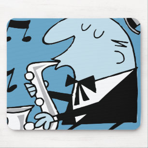 Oxygentees Retro Trumpet Mouse Pad