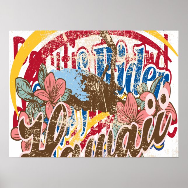 Oxygentees Vintage Surf Rider Poster (Front)