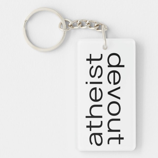 Oxymoron - Devout Atheist Keychain (Front)