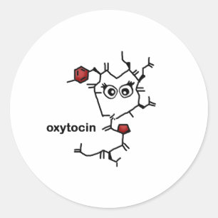Oxytocin Classic Round Sticker