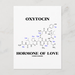 Oxytocin Hormone Of Love (Chemistry) Postcard