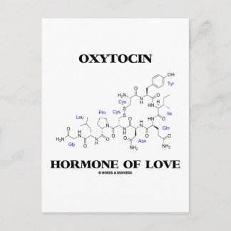 Oxytocin Hormone Of Love (Chemistry) Postcard