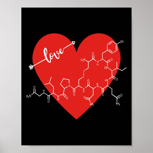 Oxytocin Love Hormone Valentines Day Love Hormone  Poster (Front)