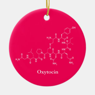 Oxytocin Love Molecule Chemistry Ceramic Tree Decoration