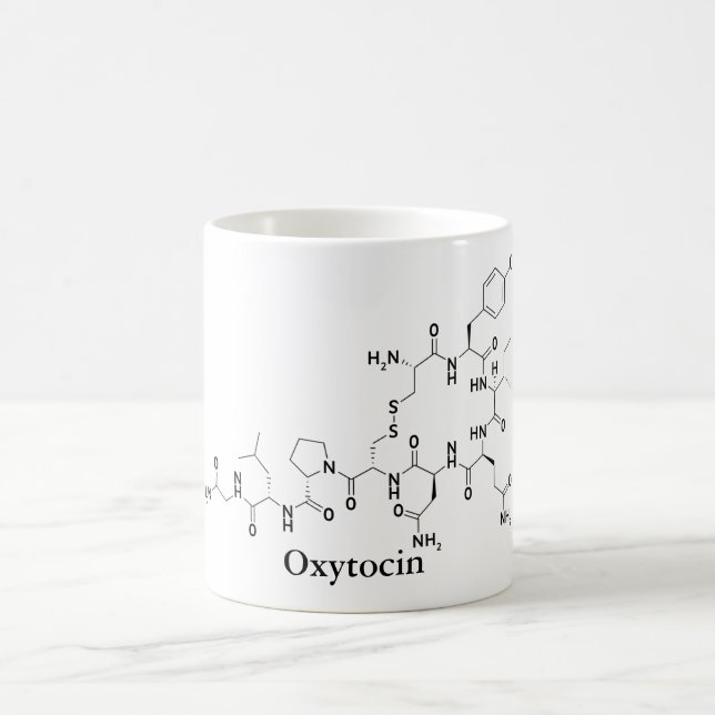 Oxytocin Love Molecule Chemistry Science Coffee Mug (Center)