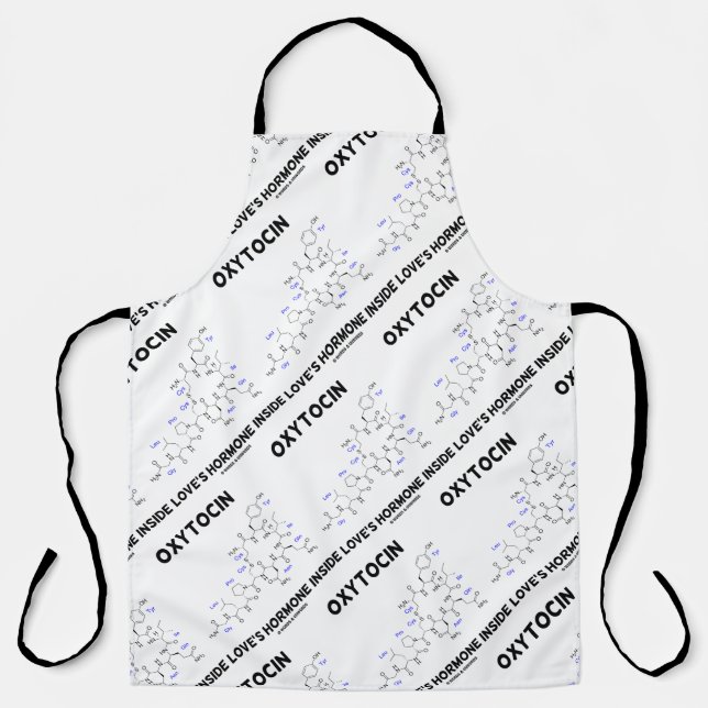Oxytocin Love's Hormone Inside Chemistry Apron (Front)