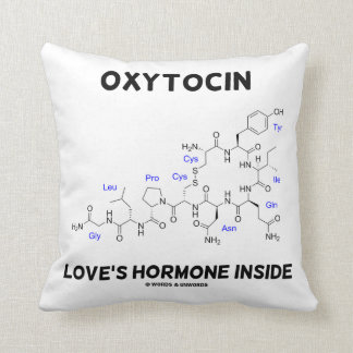 Oxytocin Love's Hormone Inside (Chemistry) Cushion