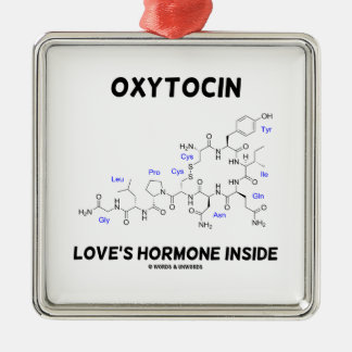 Oxytocin Love's Hormone Inside (Chemistry) Metal Tree Decoration