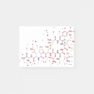 Oxytocin molecule ,molecules of love post-it notes