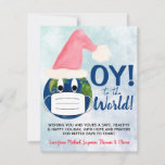 OY to the World! Funny Pandemic Christmas Photo Holiday Card<br><div class="desc">This cute and funny card is designed specially for a pandemic holiday. It features a fun image of the earth wearing both a Santa hat and a face mask. The caption reads "OY! to the World!" There is space for a short note or greeting expressing hope and best wishes for...</div>