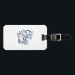 Oy to the World Hanukkah Jewish Funny  Luggage Tag<br><div class="desc">Jewish holiday humour,  Hanukkah 2025,  menorah celebration,  oy vey joke,  Hanukkah pun,  Jewish Christmas parody,  holiday season Jewish humour,  festive Jewish saying,  menorah tee</div>