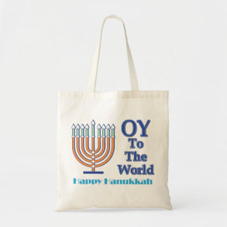 Oy-To-The-World-Happy-Hanukkah Tote Bag