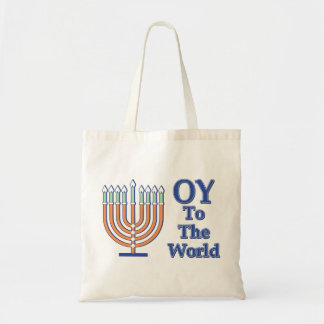 Oy-To-The-World Tote Bag