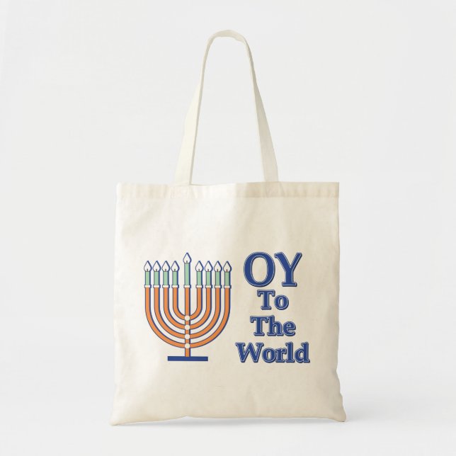 Oy-To-The-World Tote Bag (Front)