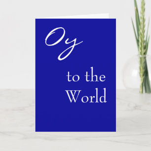 Oy to World Hannukah Card